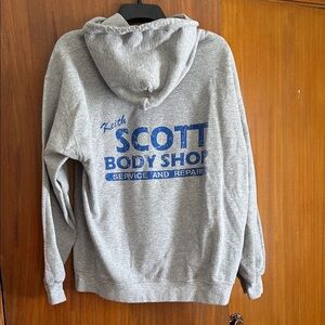 Keith Scott Body Shop Hoodie as seen on One Tree Hill - Gray Hoodie